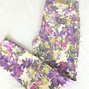 PRICE DROP! Trendy Floral Jeans